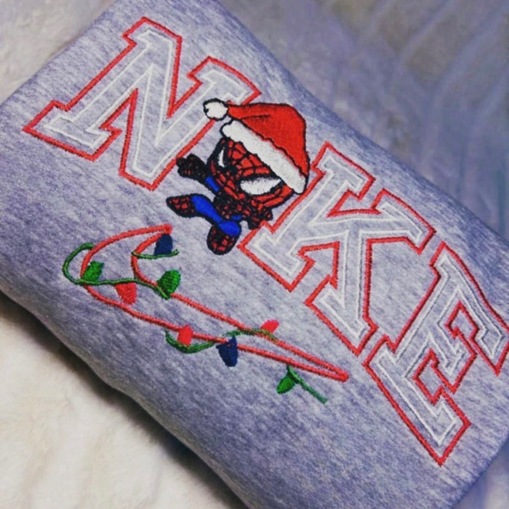 Spiderman Nike Embroidered Crewneck Sweatshirt